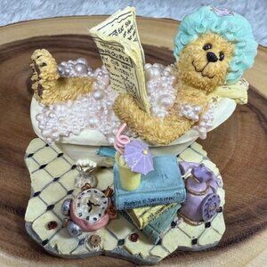 Vintage Boyds Bears Bubbles Bearsall It's Good To Be Retired Bearstone Figurine